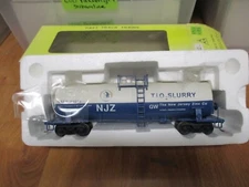 Amer Models 507A NJZ tank car (5/9/22) Hirail wheels and scale couplers