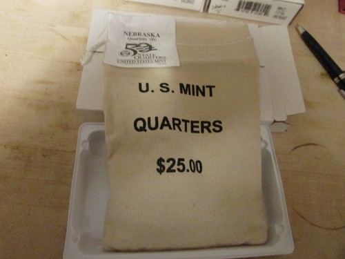 $25 Unopened Mint bag of 2006-D Nebraska State Quarters - Picture 2 of 3