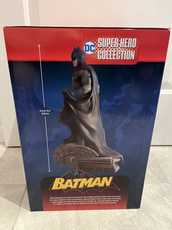 Estatua especial de Batman de superhéroe de DC MEGA #508/750 sin usar, en caja Eaglemoss con certificado de autenticidad limitado Foto 3 de 4