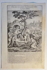 probably Antonie WIERIX (c.1552-c.1624) Copperplate Circa 1590: On Met Le...