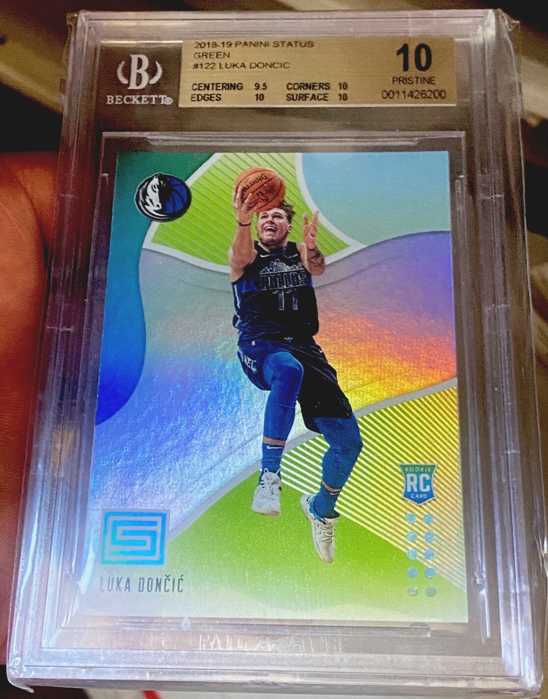 POP3 BGS 10 Pristine RC Luka Doncic 2018 Status GREEN HOLO Rookie .5 Black  Label | eBay
