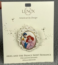 Broche prendedor Lenox Disney Ariel y el príncipe dulce romance WDW