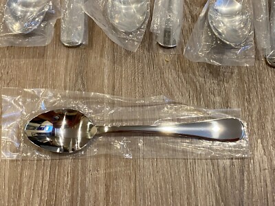 8 NEW Splendide 18/0 CIRRUS Stainless Steel Silverware Flatware Teaspoons