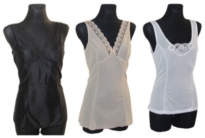 Damen Hemdrock mit Spitze versch. Farben