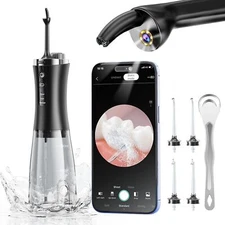 Oral irrigator Visual Water Flosser C2 with 10 MP Camera for Teeth, 2 Modes 12 G