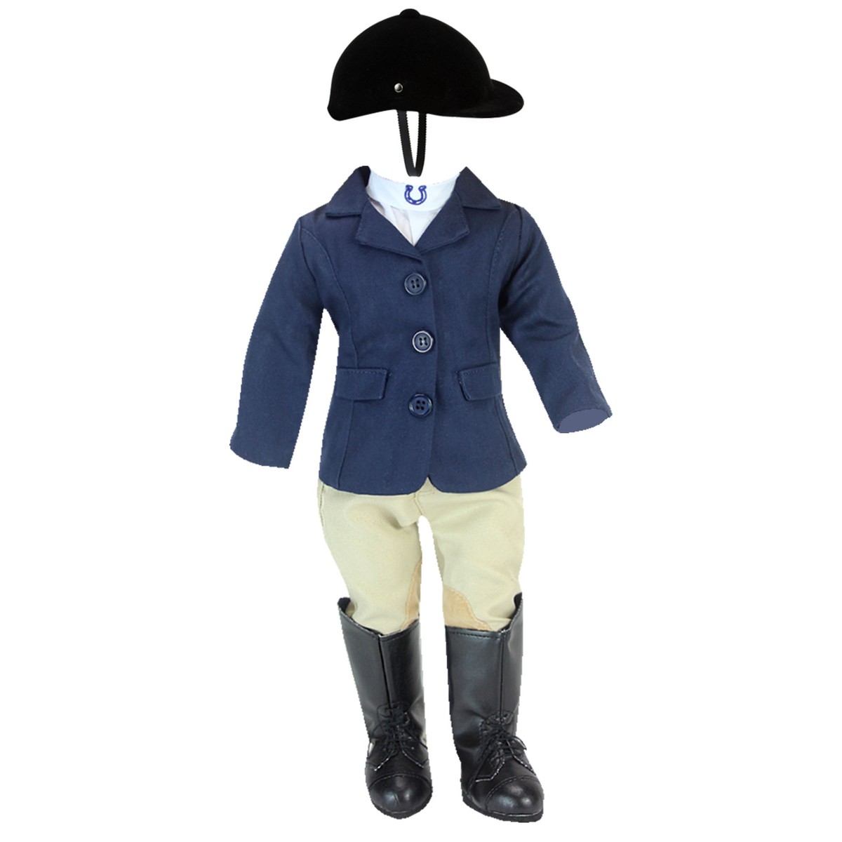 18 Inch Dolls Dress Up set Equestrian Horse Riding Outfit Playset Boots  Jacket