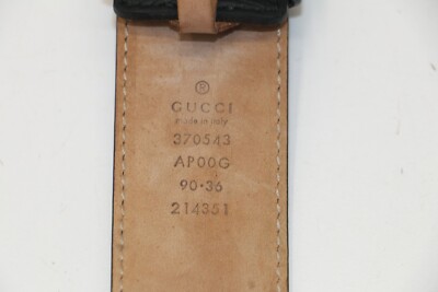 グッチ インターロッキングG 370543 GUCCI Gucci グッチ GG レザー インターロッキングG ベルト #75