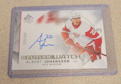 ALBERT JOHANSSON 2024-25 SP AUTHENTIC FUTURE WATCH ROOKIE AUTO #171 RC/599 RC