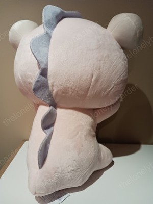 San-X Rilakkuma: Korilakkuma as Pastel Pink Dino Holding Cookie 16