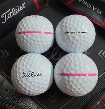 4 Titleist Pro V1X Left Dash AIM Performance Pink 2025