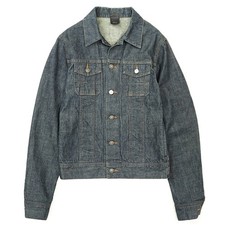 Dior Homme Jacket Denim Size 44 Logo buttons Men Indigo Made in Japan
