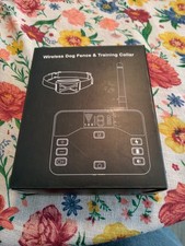 Wireless Dog Fence and Training Collar Adjustable Vibration And Shock Open Box