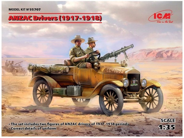 Icm Figuren Anzac Drivers (1917-1918)(2 Figures)-image