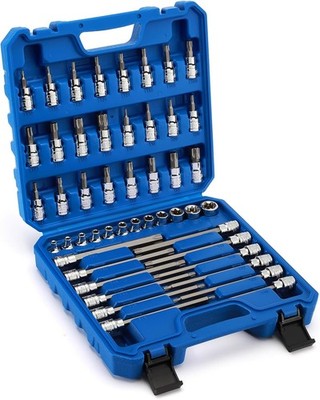 EMENTOL 48PCS 3/8''Dr. Master Torx Bit Socket Set, CR-V, S2 Steel