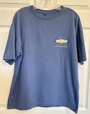 "Chevy Trucks" General Motors Chevrolet Blue Short Sleeve T-Shirt ~ Size Large