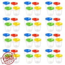 48pk Spill Proof Paint Cups with Lids for Kids Art Crafts