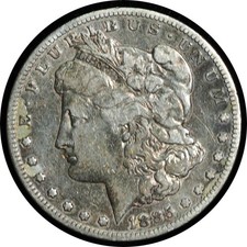 1885-S Morgan Dollar VF Cleaned