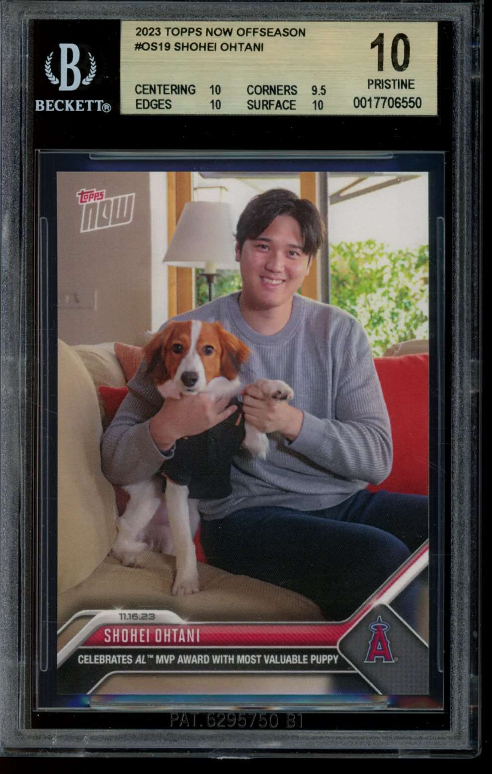 2023 Topps Now Offseason #OS19 Shohei Ohtani BGS 10 Pristine 17706550