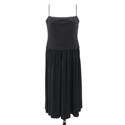 Reformation Lilo Dress XL Black Knit Midi Spaghetti Strap Drop Waist  Minimalist | eBay