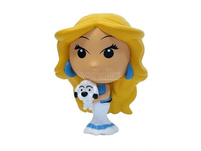 Asterix Falbala mit Idefix Chibi Figur Plastoy Figur