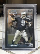 2003 Bowman Chrome Rookie Tony Romo #144 Dallas Cowboys NFL Card. rookie card picture