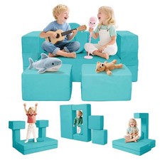 VIXLON 5PCS Modular Kids Sofa Couch Toddler Couch Foam Armchair for Kids