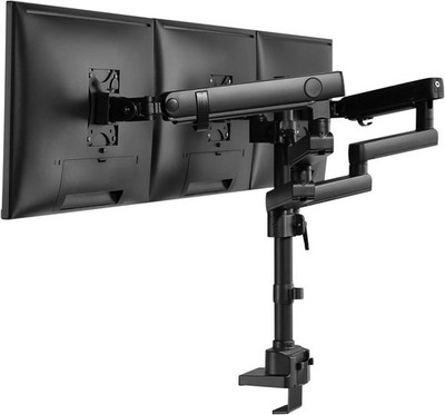 AVLT Triple 17''-27'' Monitor Arm Desk Mount Fits Three Flat/Curved Monitor Full