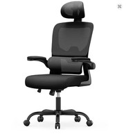 Ergonomic Office Chair with Lumbar Support Adjustable Headrest & Arms