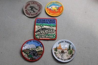 Lot Of 5 National Park Patches Travel Patch Colorado Bryce Canyon Zion