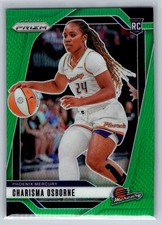 2024 Panini Prizm WNBA #65 Charisma Osborne Green Prizms RC Basketball