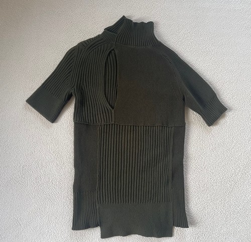 Sacai Asymmetry Heavy weight Knit Tops Made in Japan - Picture 10 of 16