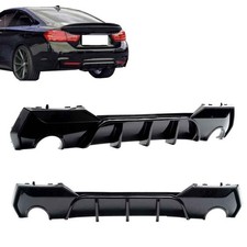 Diffusor hinten pa�t f�r BMW 4er G22 G23 Sto�stange Einsatz M 20- schwarz GLANZ