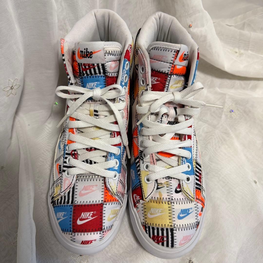 NIKE Blazer Mid Patchwork Multicolor Sneakers 27c… - image 3