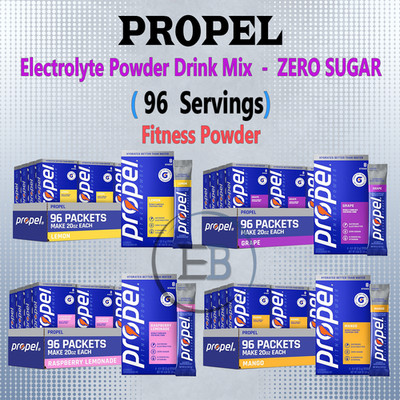 PROPEL Electrolyte Powder Drink Mix (96 Servings) 0 Sugar Vitamin Water FLAVORS