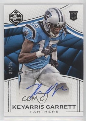 2016 Panini Limited Spotlight Silver 34/35 Keyarris Garrett Rookie Auto RC 0b2