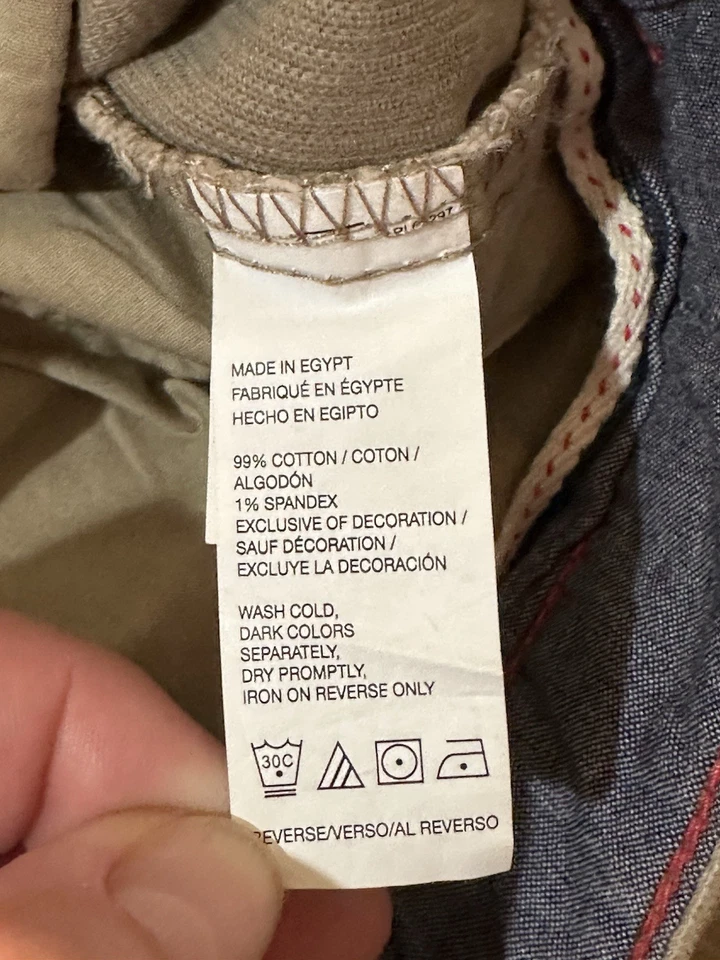 VTG. Izod Corduroy Pants Brown Stretch Waist Mens 44X32 Straight Leg Casual Dad - Image 4 of 4