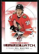 2024-25 SP Authentic #154 Ethan Del Mastro Limited Red