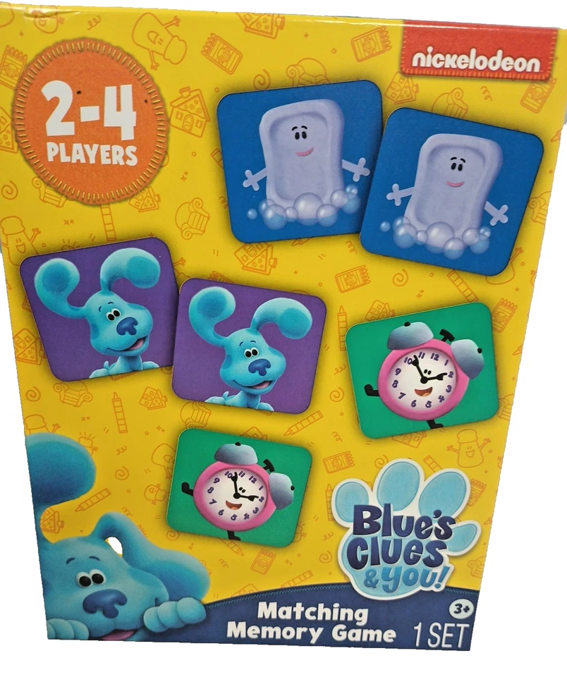 Blue's Clue Matching Memory Game 72 Cards Kids Educational Toy New - Image 2 of 4