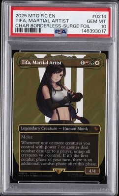 2025 MTG FINAL FANTASY COMMANDER #0214 TIFA, MARTIAL ARTIST PSA 10