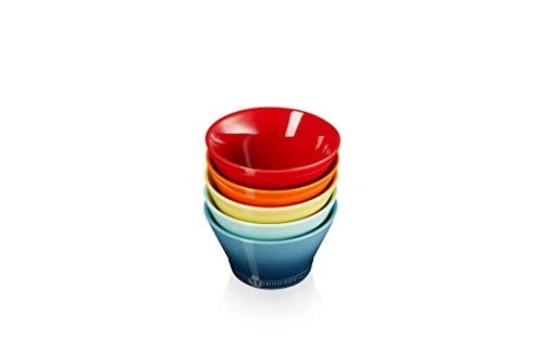 Juego de cuencos Le Creuset Neo Bowl mediano arco iris (5 piezas) [Oficial japonés Foto 2 de 4