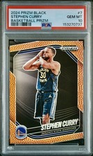 2024 Panini Prizm Black Basketball Prizm Stephen Curry #7 /225 PSA 10 Warriors