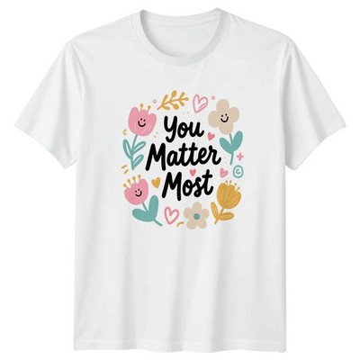 You Matter Most Damen T-Shirt Boho Blumen Inspirierend