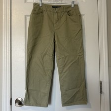 Lauren Jeans Co. Ralph Lauren Green Straight Leg Chino Pants Classic Style