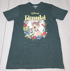 90s Disney Bambi Floral Graphic Green Short Sleeve T-Shirt Adult Unisex M — photo 1