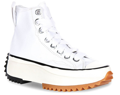 Converse A10422C Run Star Hike Schnürschuhe Damen Sneaker Weiß UK 5-7