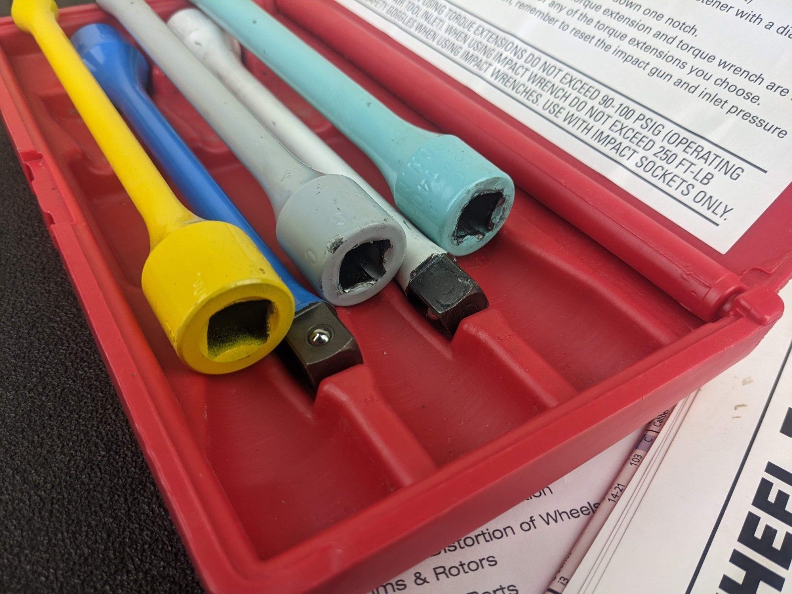 #bm959 Matco Tools WTK5500 5 Piece 1/2in. drive Torque Extension Set