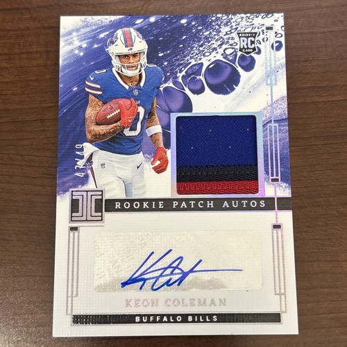 2024 panini impeccable RPA-KCN Keon Coleman RPA /49 Rookie Patch Auto Bills