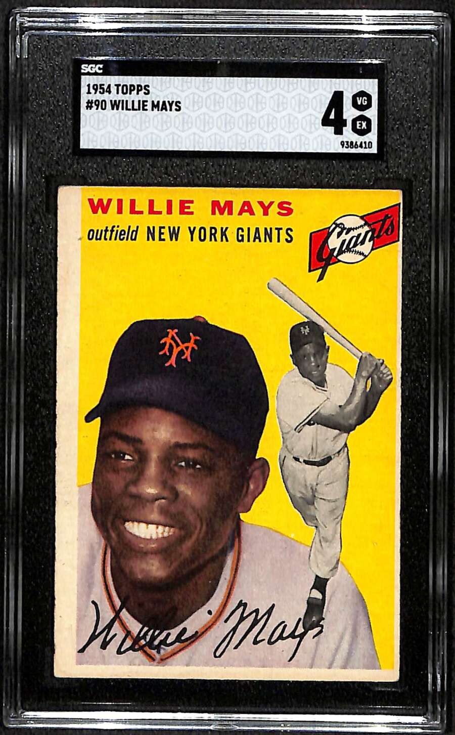 1954 Topps #90 Willie Mays HOF SGC 4 VGEX C101402