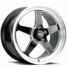 19x10 Black Milled Wheel Weld Racing Ventura S104 5x4.75  31
