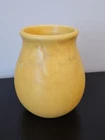 1935 Original Rookwood Pottery Yellow Vase 4.5" Matte Finish Mold Num 2122